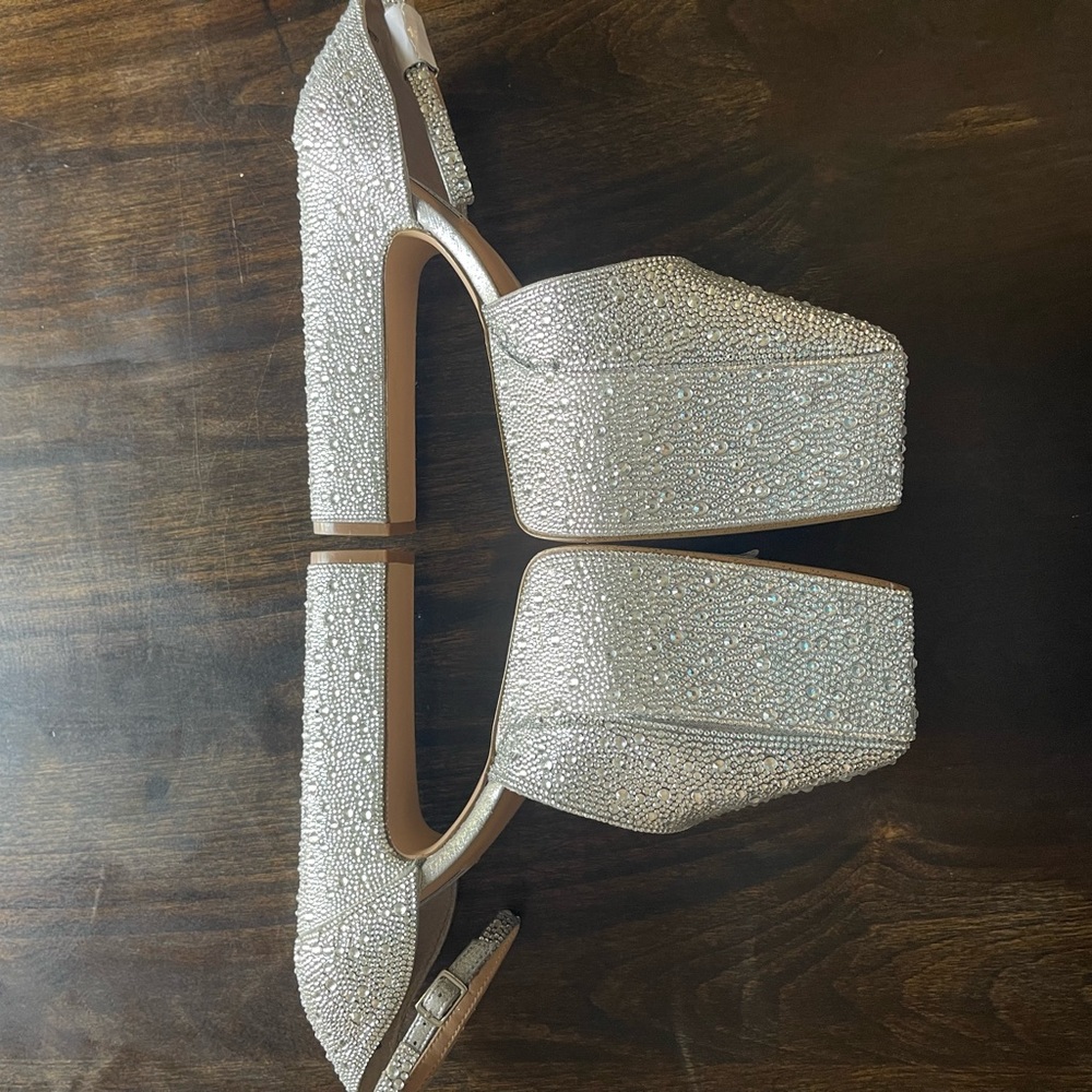 Steve Madden Prompt Rhinestone Platform Pumps - Picture 5 of 9